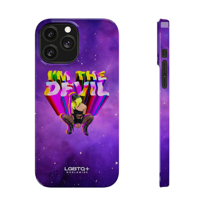 LGBTQWorldwide - ,,I AM THE DEVIL" Handyhülle Accessories, Back-to-School, card, Glossy, iPhone, iPhone Cases, Phone accessory, Phone Cases, Samsung Cases, Slim lgbtq Bekleidung Accessoires unisex Zubehör