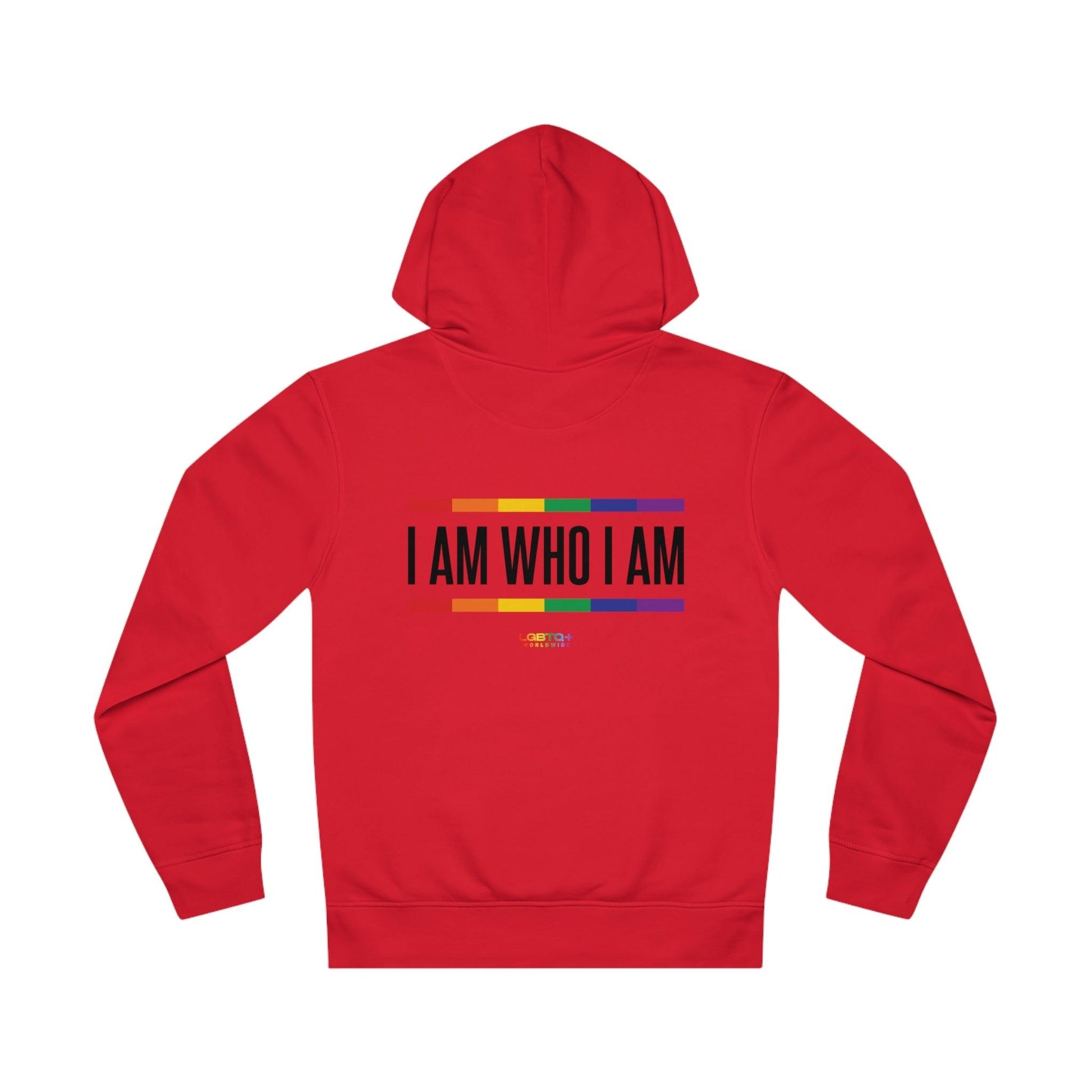 LGBTQWorldwide - ,,I AM WHO I AM'' Clothing, DTG, Eco-friendly, Hoodies, Men's Clothing, Recycled, Unisex, Vegan, Women's Clothing lgbtq Bekleidung Accessoires unisex Zubehör