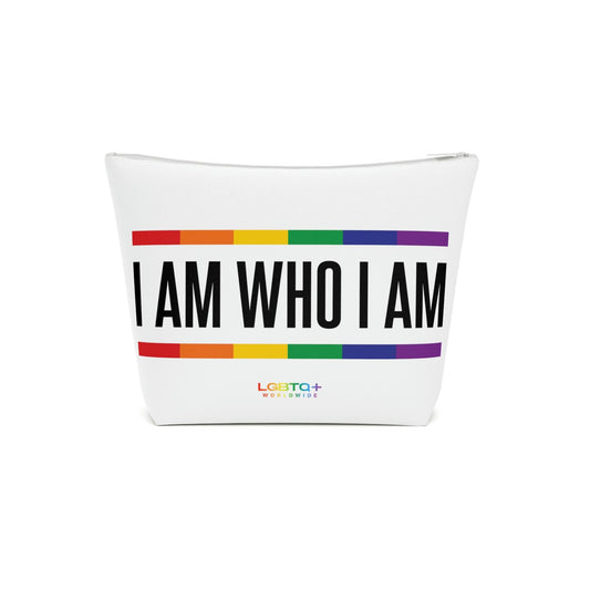 LGBTQWorldwide - ,,I AM WHO I AM'' Kosmetiktasche all, All Over Print, AOP, bag, Cosmetics, Home, Pouches, Sublimation, Travel Accessories, With zipper lgbtq Bekleidung Accessoires unisex Zubehör