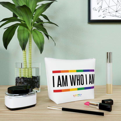 LGBTQWorldwide - ,,I AM WHO I AM'' Kosmetiktasche all, All Over Print, AOP, bag, Cosmetics, Home, Pouches, Sublimation, Travel Accessories, With zipper lgbtq Bekleidung Accessoires unisex Zubehör