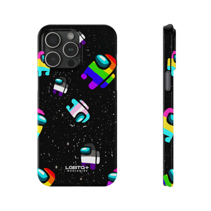 LGBTQWorldwide - ,,IMPOSTER" Handyhülle Accessories, Back-to-School, card, Glossy, iPhone, iPhone Cases, Phone accessory, Phone Cases, Samsung Cases, Slim lgbtq Bekleidung Accessoires unisex Zubehör