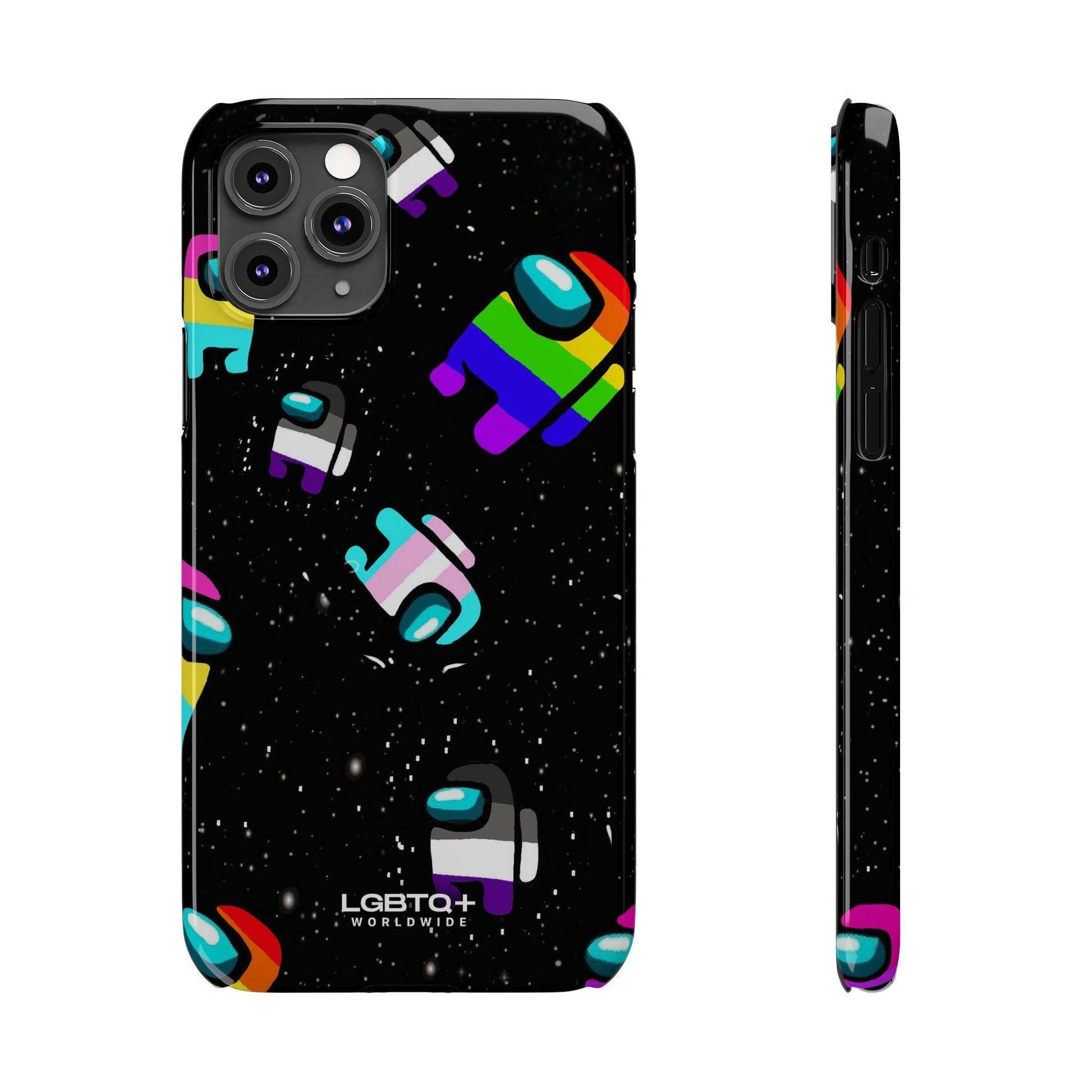 LGBTQWorldwide - ,,IMPOSTER" Handyhülle Accessories, Back-to-School, card, Glossy, iPhone, iPhone Cases, Phone accessory, Phone Cases, Samsung Cases, Slim lgbtq Bekleidung Accessoires unisex Zubehör