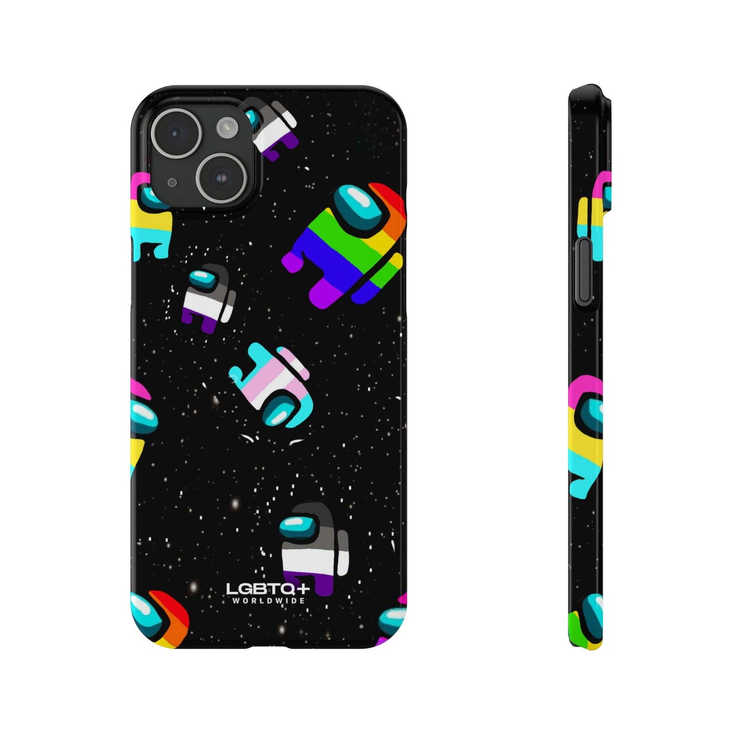 LGBTQWorldwide - ,,IMPOSTER" Handyhülle Accessories, Back-to-School, card, Glossy, iPhone, iPhone Cases, Phone accessory, Phone Cases, Samsung Cases, Slim lgbtq Bekleidung Accessoires unisex Zubehör