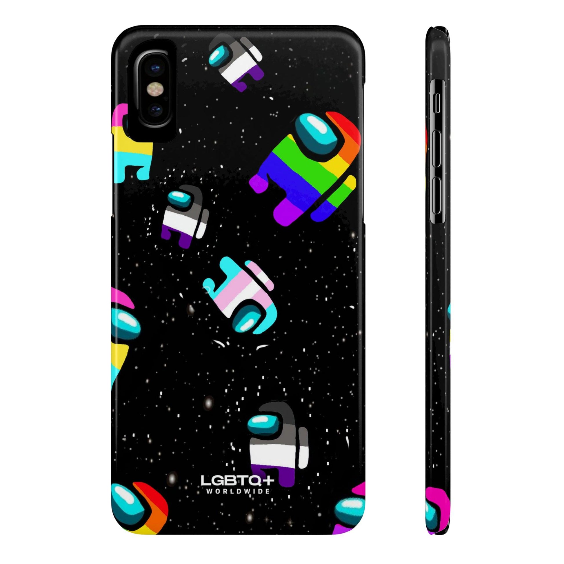 LGBTQWorldwide - ,,IMPOSTER" Handyhülle Accessories, Back-to-School, card, Glossy, iPhone, iPhone Cases, Phone accessory, Phone Cases, Samsung Cases, Slim lgbtq Bekleidung Accessoires unisex Zubehör