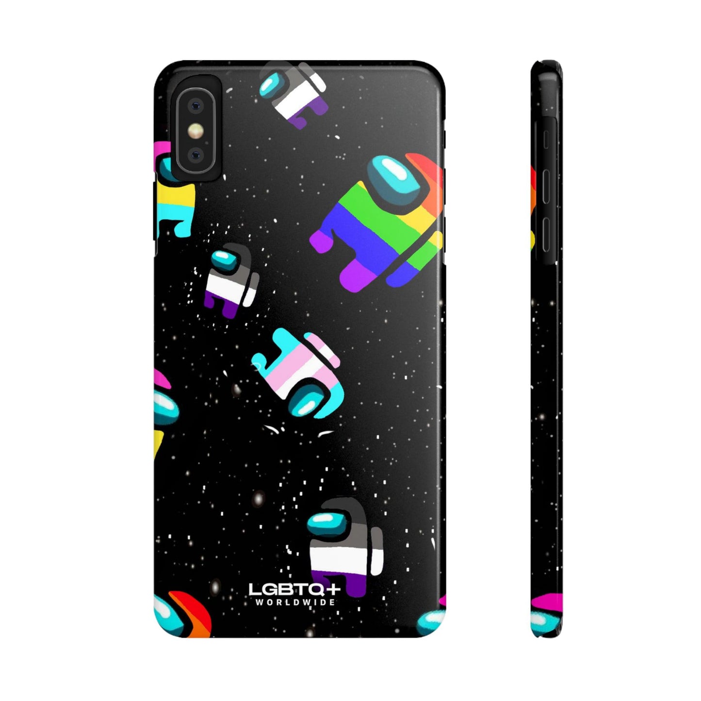 LGBTQWorldwide - ,,IMPOSTER" Handyhülle Accessories, Back-to-School, card, Glossy, iPhone, iPhone Cases, Phone accessory, Phone Cases, Samsung Cases, Slim lgbtq Bekleidung Accessoires unisex Zubehör