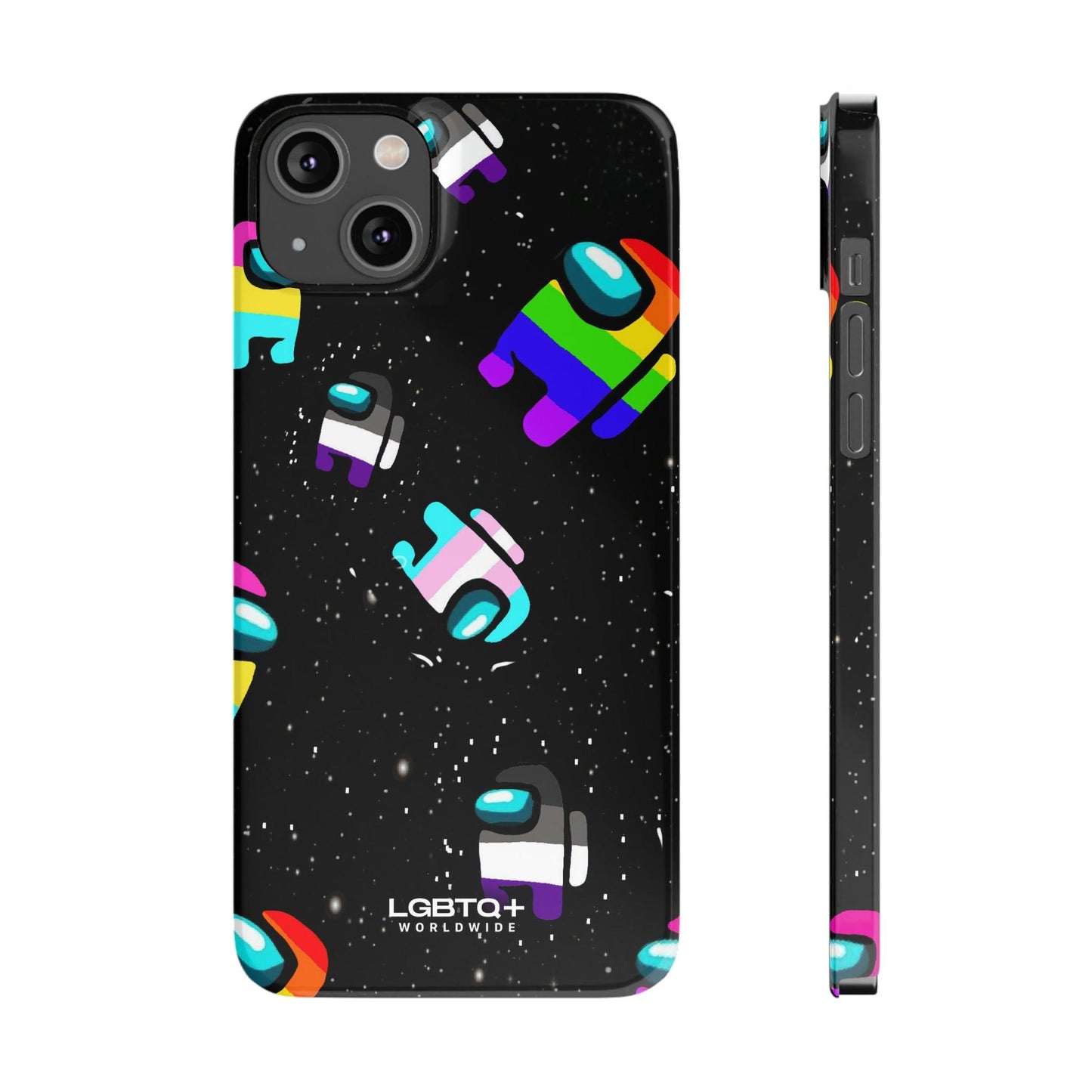 LGBTQWorldwide - ,,IMPOSTER" Handyhülle Accessories, Back-to-School, card, Glossy, iPhone, iPhone Cases, Phone accessory, Phone Cases, Samsung Cases, Slim lgbtq Bekleidung Accessoires unisex Zubehör