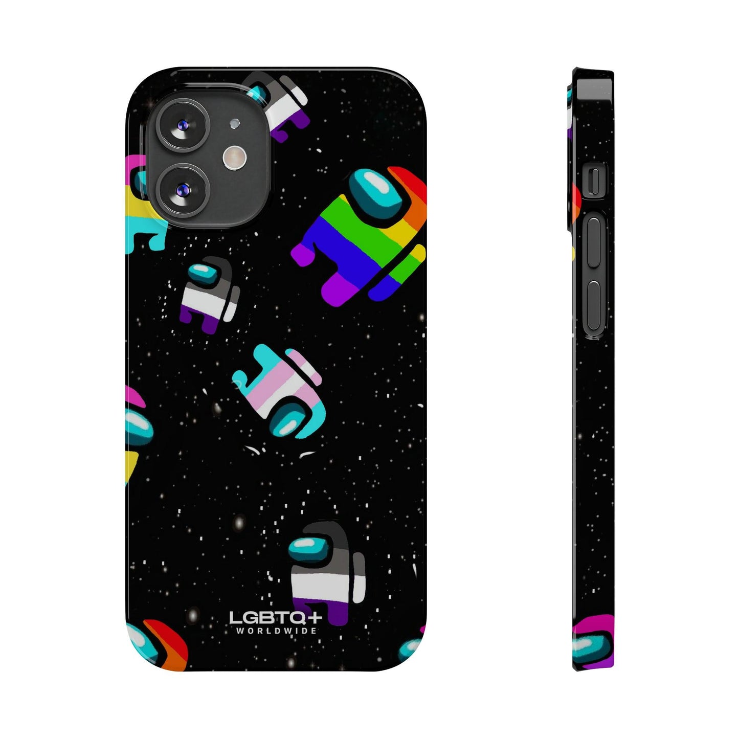 LGBTQWorldwide - ,,IMPOSTER" Handyhülle Accessories, Back-to-School, card, Glossy, iPhone, iPhone Cases, Phone accessory, Phone Cases, Samsung Cases, Slim lgbtq Bekleidung Accessoires unisex Zubehör