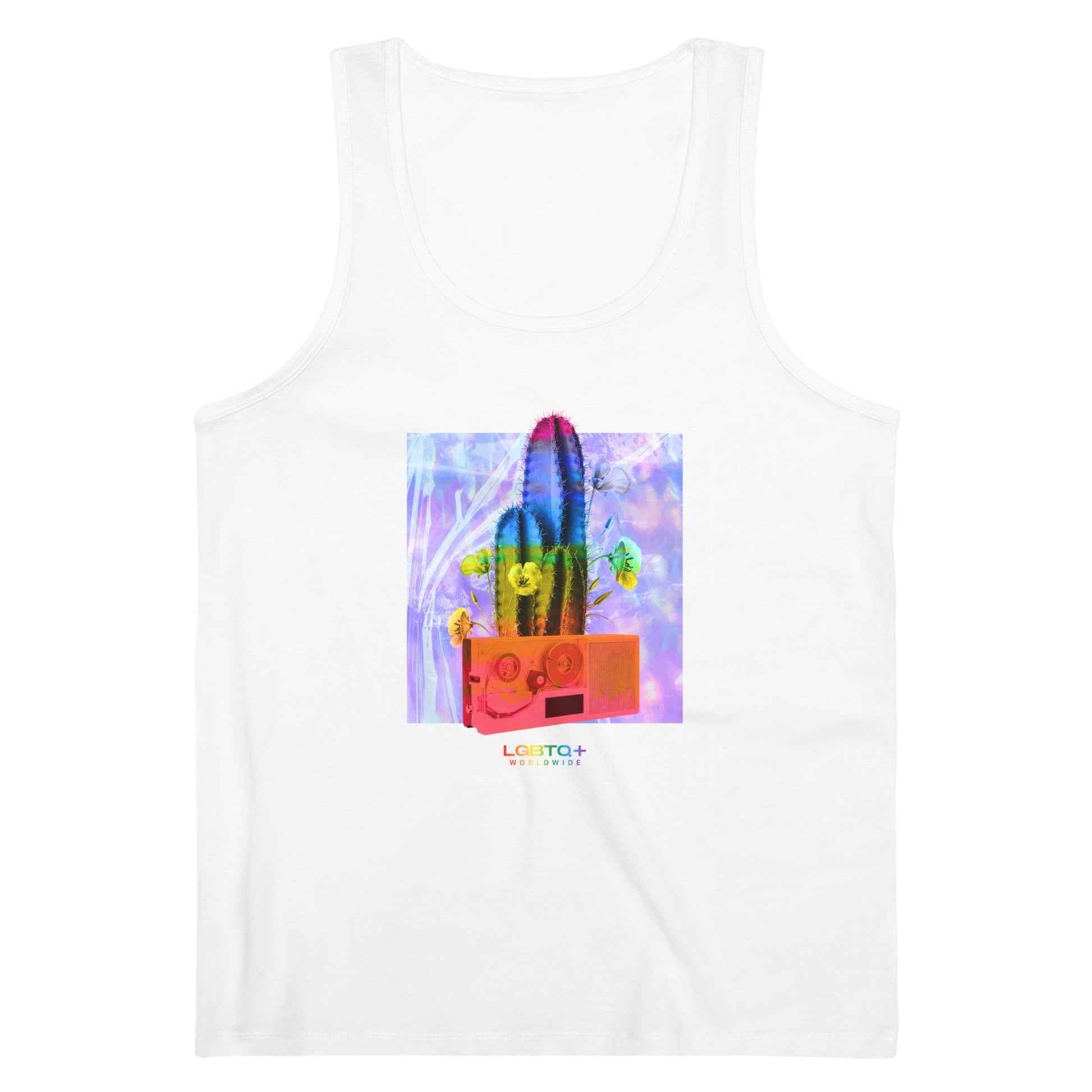 LGBTQWorldwide - ,,KAKTUS'' DTG, Eco-friendly, Men's Clothing, Neck Labels, Organic, Recycled, Slim fit, Sustainable, Tank Tops, Tanke, Vegan lgbtq Bekleidung Accessoires unisex Zubehör