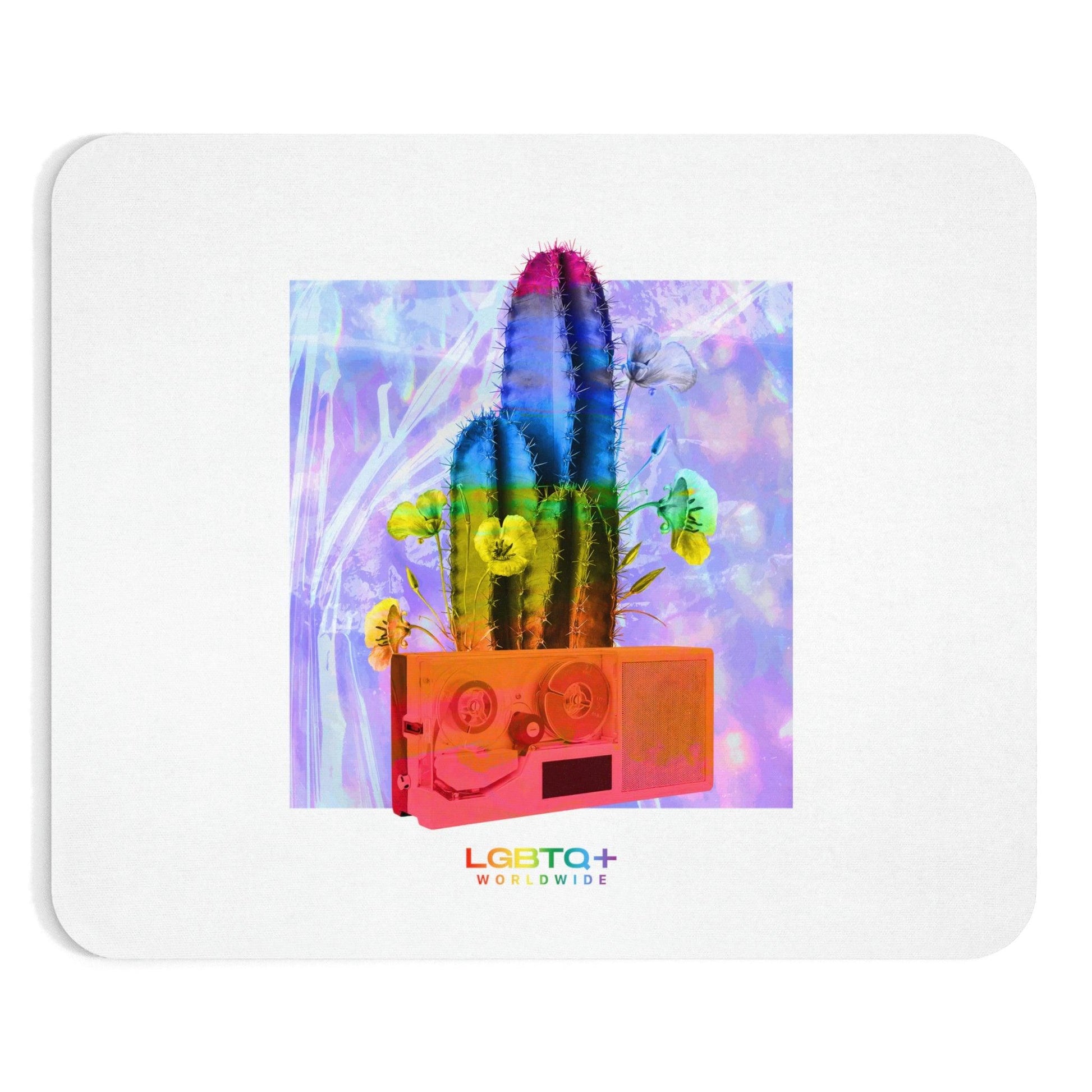 LGBTQWorldwide - ,,KAKTUS" Mauspad All, Desk, Home & Living, Mouse pad, Mouse Pads, Mousepad, tech lgbtq Bekleidung Accessoires unisex Zubehör