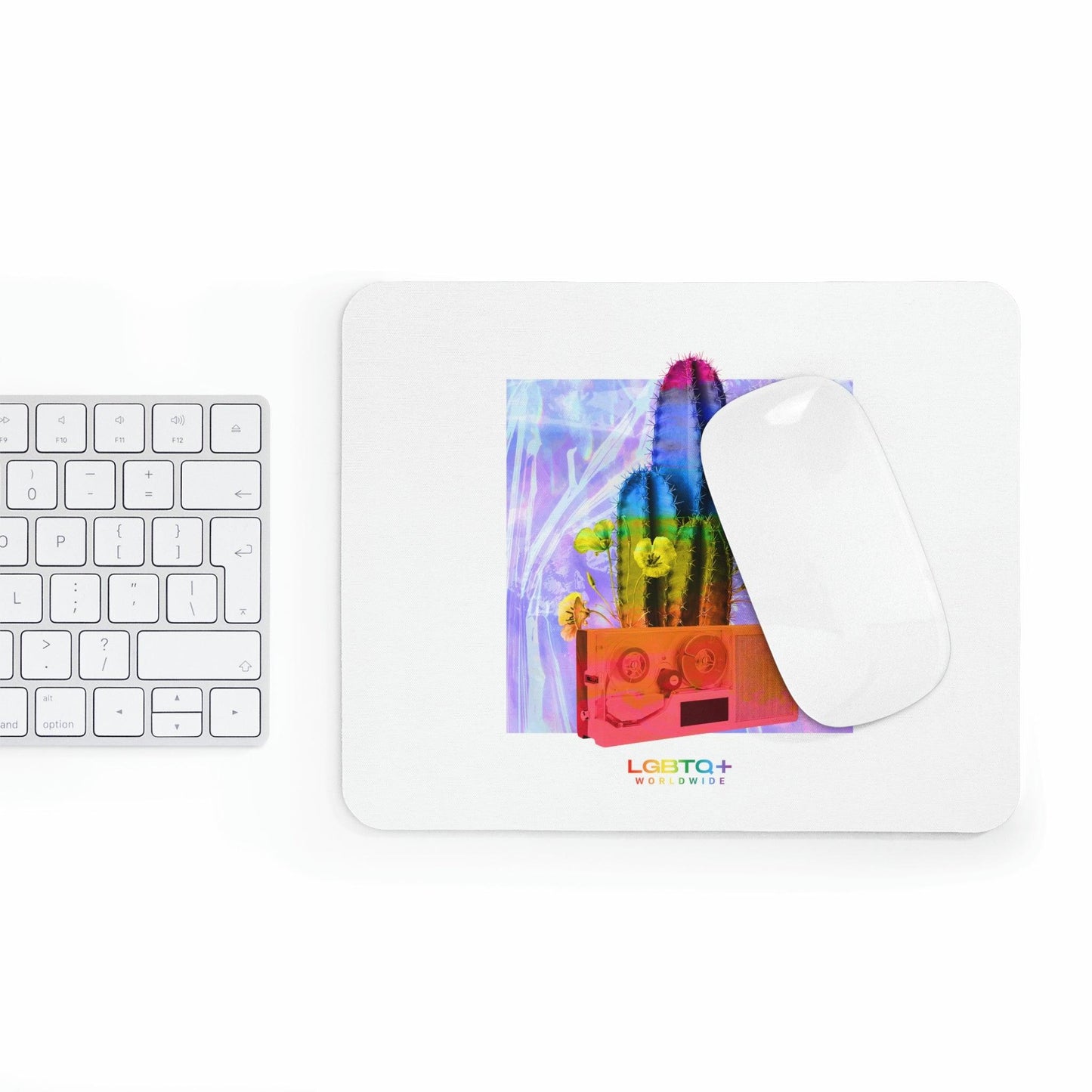 LGBTQWorldwide - ,,KAKTUS" Mauspad All, Desk, Home & Living, Mouse pad, Mouse Pads, Mousepad, tech lgbtq Bekleidung Accessoires unisex Zubehör