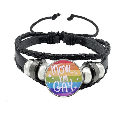 LGBTQWorldwide - Lederarmband Accessoires, Accessories, Aktion, All lgbtq Bekleidung Accessoires unisex Zubehör