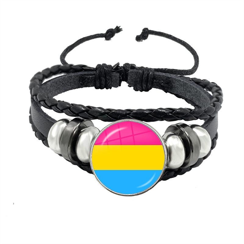 LGBTQWorldwide - Lederarmband Accessoires, Accessories, Aktion, All lgbtq Bekleidung Accessoires unisex Zubehör