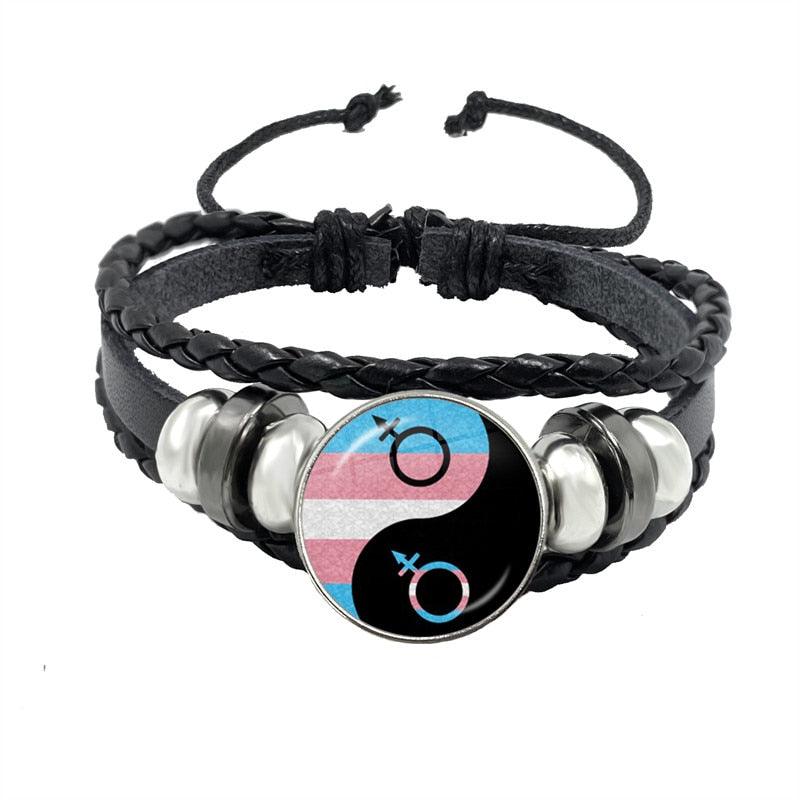 LGBTQWorldwide - Lederarmband Accessoires, Accessories, Aktion, All lgbtq Bekleidung Accessoires unisex Zubehör