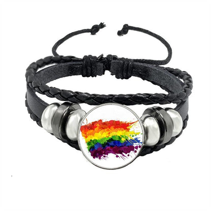 LGBTQWorldwide - Lederarmband Accessoires, Accessories, Aktion, All lgbtq Bekleidung Accessoires unisex Zubehör