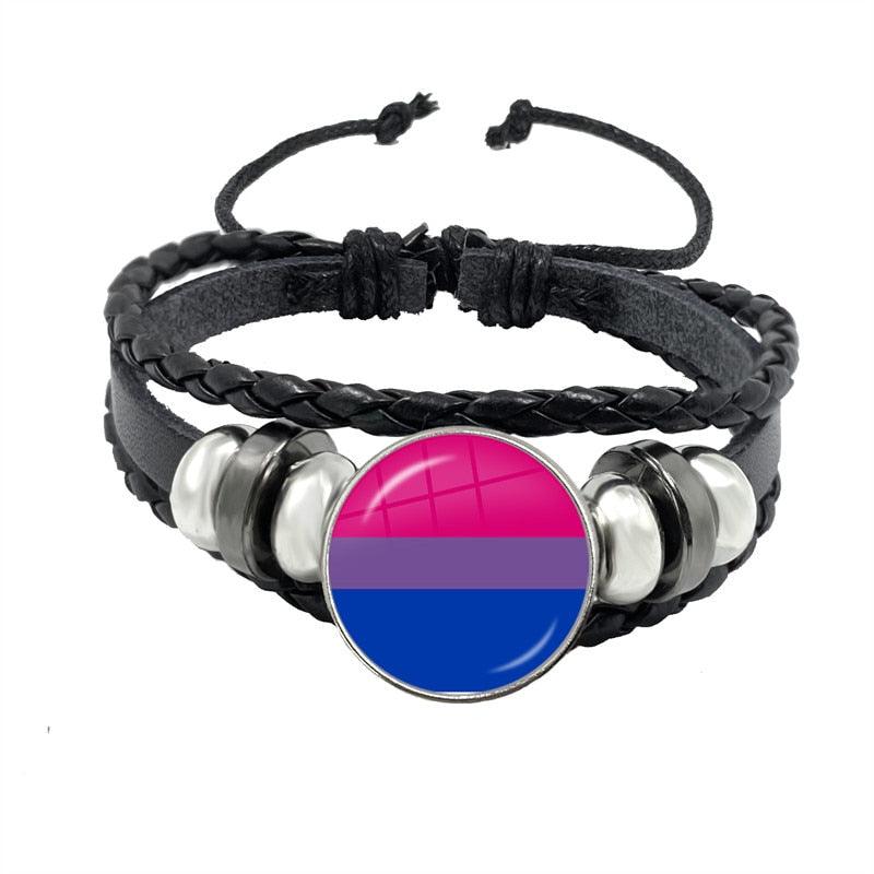 LGBTQWorldwide - Lederarmband Accessoires, Accessories, Aktion, All lgbtq Bekleidung Accessoires unisex Zubehör