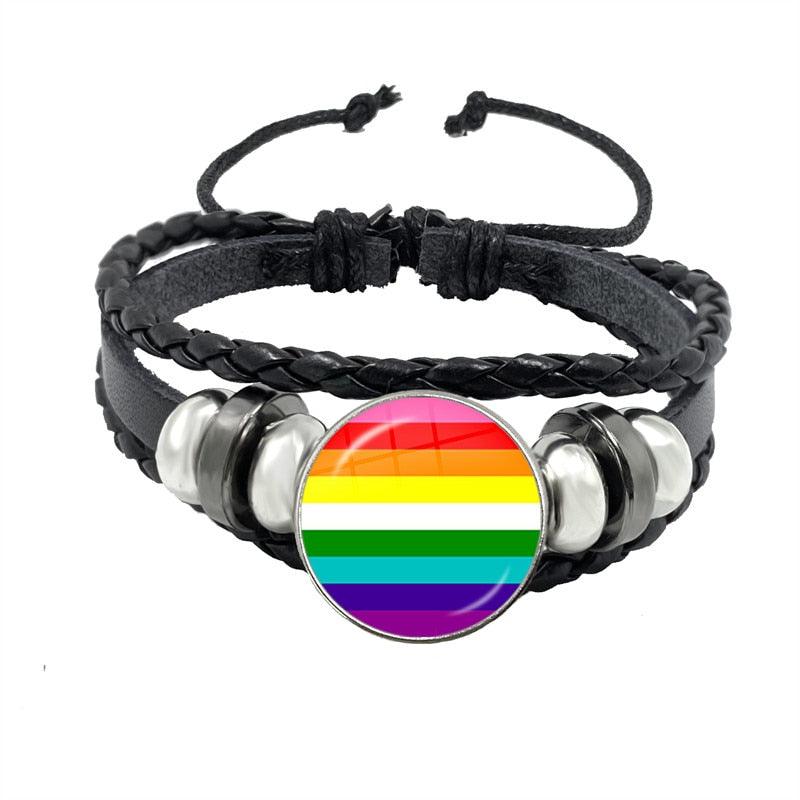 LGBTQWorldwide - Lederarmband Accessoires, Accessories, Aktion, All lgbtq Bekleidung Accessoires unisex Zubehör