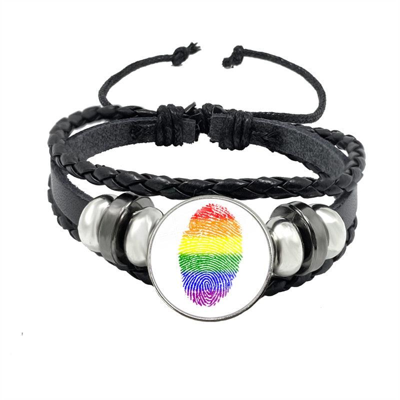 LGBTQWorldwide - Lederarmband Accessoires, Accessories, Aktion, All lgbtq Bekleidung Accessoires unisex Zubehör