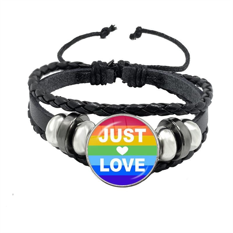 LGBTQWorldwide - Lederarmband Accessoires, Accessories, Aktion, All lgbtq Bekleidung Accessoires unisex Zubehör