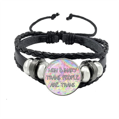 LGBTQWorldwide - Lederarmband Accessoires, Accessories, Aktion, All lgbtq Bekleidung Accessoires unisex Zubehör