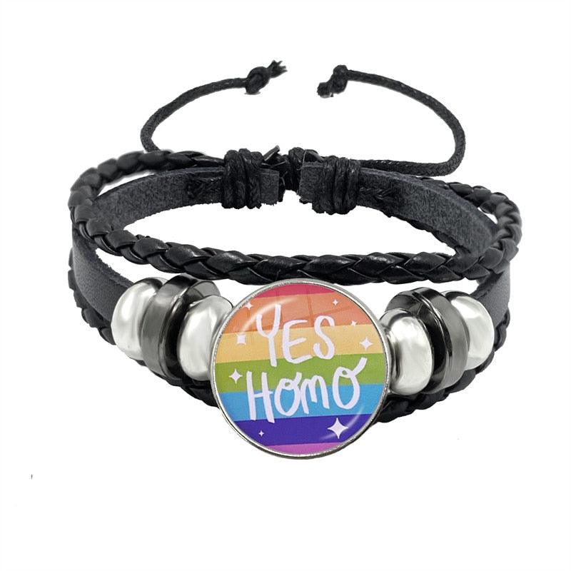 LGBTQWorldwide - Lederarmband Accessoires, Accessories, Aktion, All lgbtq Bekleidung Accessoires unisex Zubehör