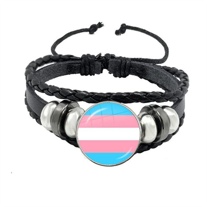 LGBTQWorldwide - Lederarmband Accessoires, Accessories, Aktion, All lgbtq Bekleidung Accessoires unisex Zubehör