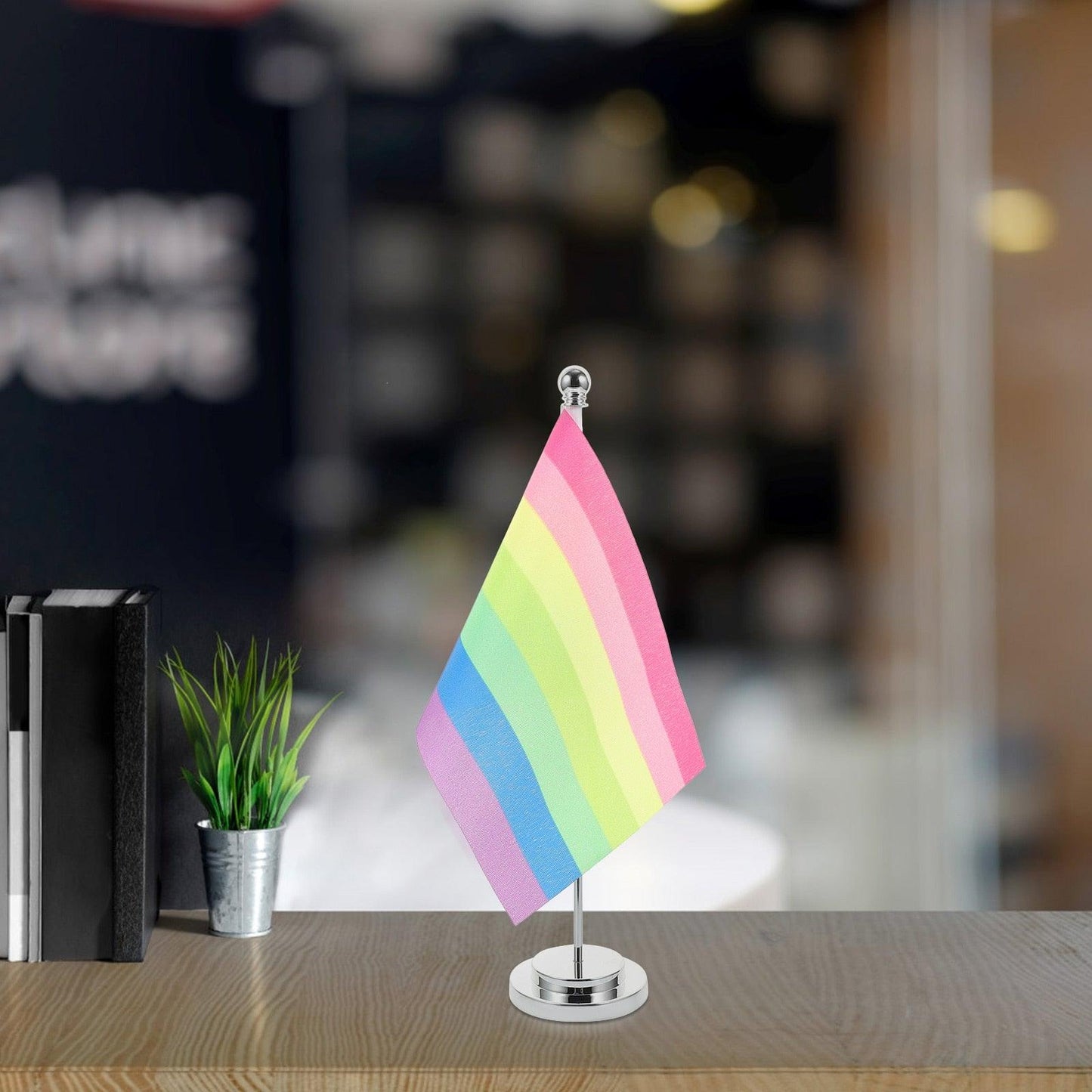 LGBTQWorldwide - LGBT Mini Regenbogen Tischflagge All, Home lgbtq Bekleidung Accessoires unisex Zubehör