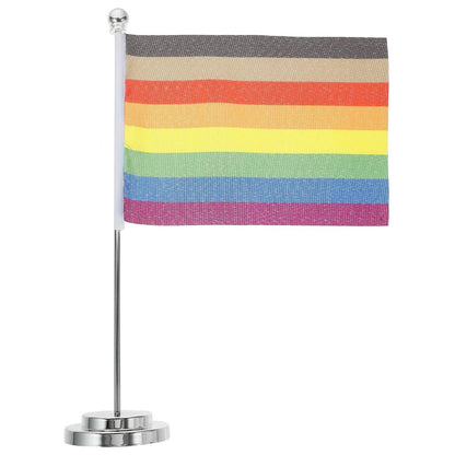 LGBTQWorldwide - LGBT Mini Regenbogen Tischflagge All, Home lgbtq Bekleidung Accessoires unisex Zubehör