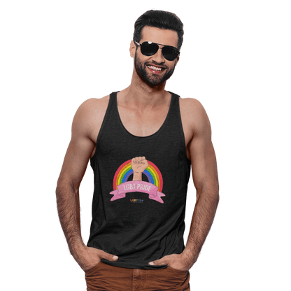 LGBTQWorldwide - ,,LGBT PRIDE'' DTG, Eco-friendly, Men's Clothing, Neck Labels, Organic, Recycled, Slim fit, Sustainable, Tank Tops, Tanke, Vegan lgbtq Bekleidung Accessoires unisex Zubehör