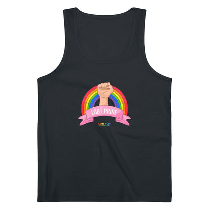 LGBTQWorldwide - ,,LGBT PRIDE'' DTG, Eco-friendly, Men's Clothing, Neck Labels, Organic, Recycled, Slim fit, Sustainable, Tank Tops, Tanke, Vegan lgbtq Bekleidung Accessoires unisex Zubehör