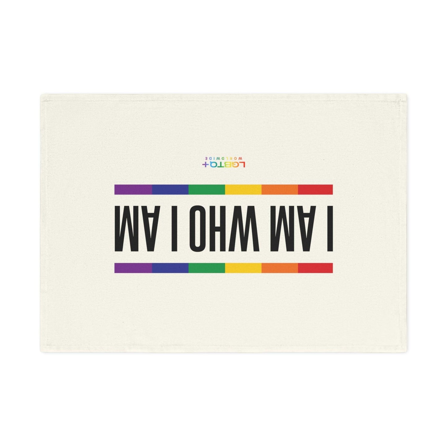 LGBTQWorldwide - LGBTQ+ PRIDE Baumwollhandtuch Accessories, Cotton, DTG, Eco-friendly, Home, Home & Living, Kitchen, Kitchen Accessories, Towel, Towels, Vegan lgbtq Bekleidung Accessoires unisex Zubehör