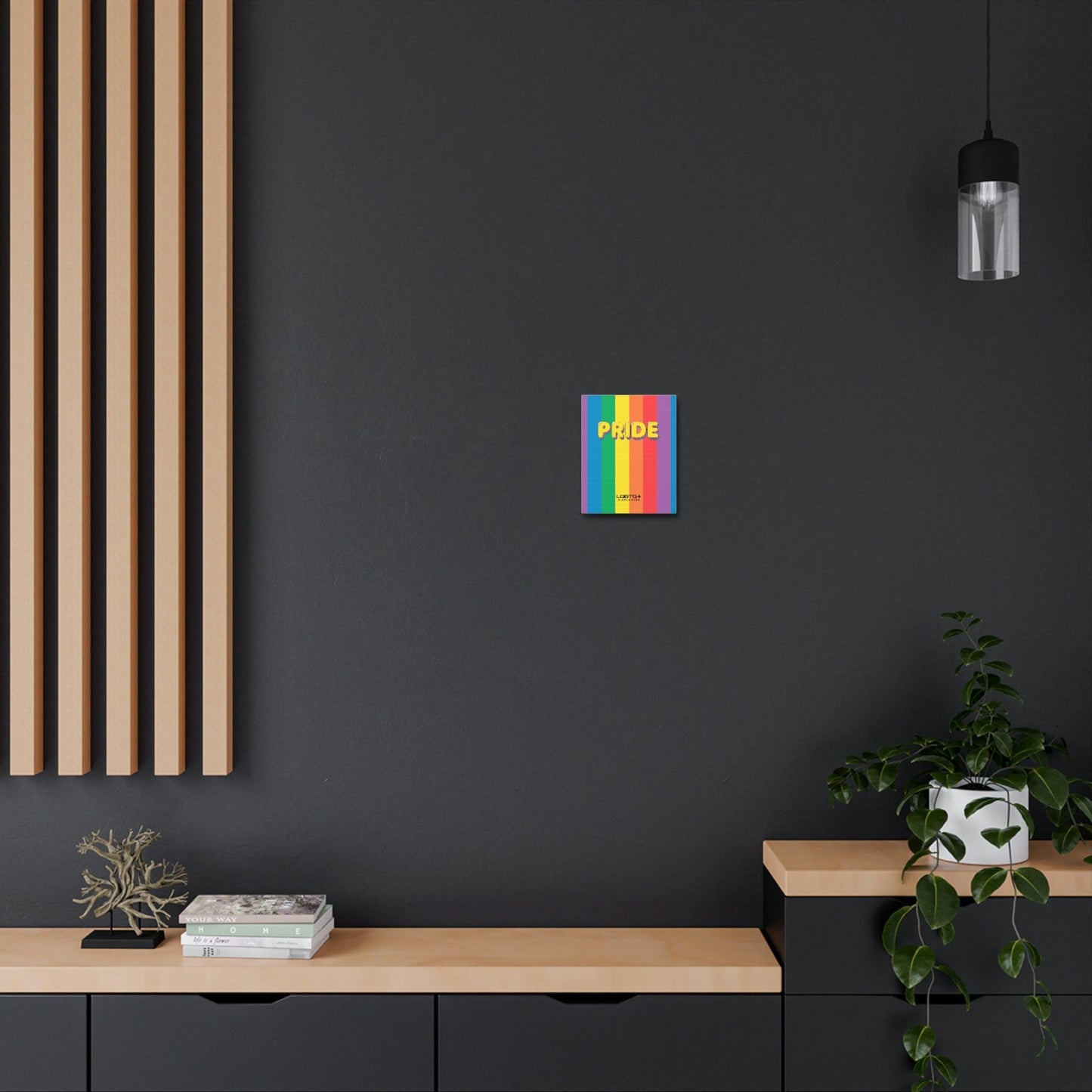 LGBTQWorldwide - LGBTQ Pride Lines Satin Canvas, Stretched All, Art & Wall Decor, Canvas, Hanging Hardware, Home & Living, Indoor, wall lgbtq Bekleidung Accessoires unisex Zubehör