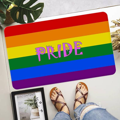 LGBTQWorldwide - LGBTQ Rainbow Floor Mat All, Home lgbtq Bekleidung Accessoires unisex Zubehör