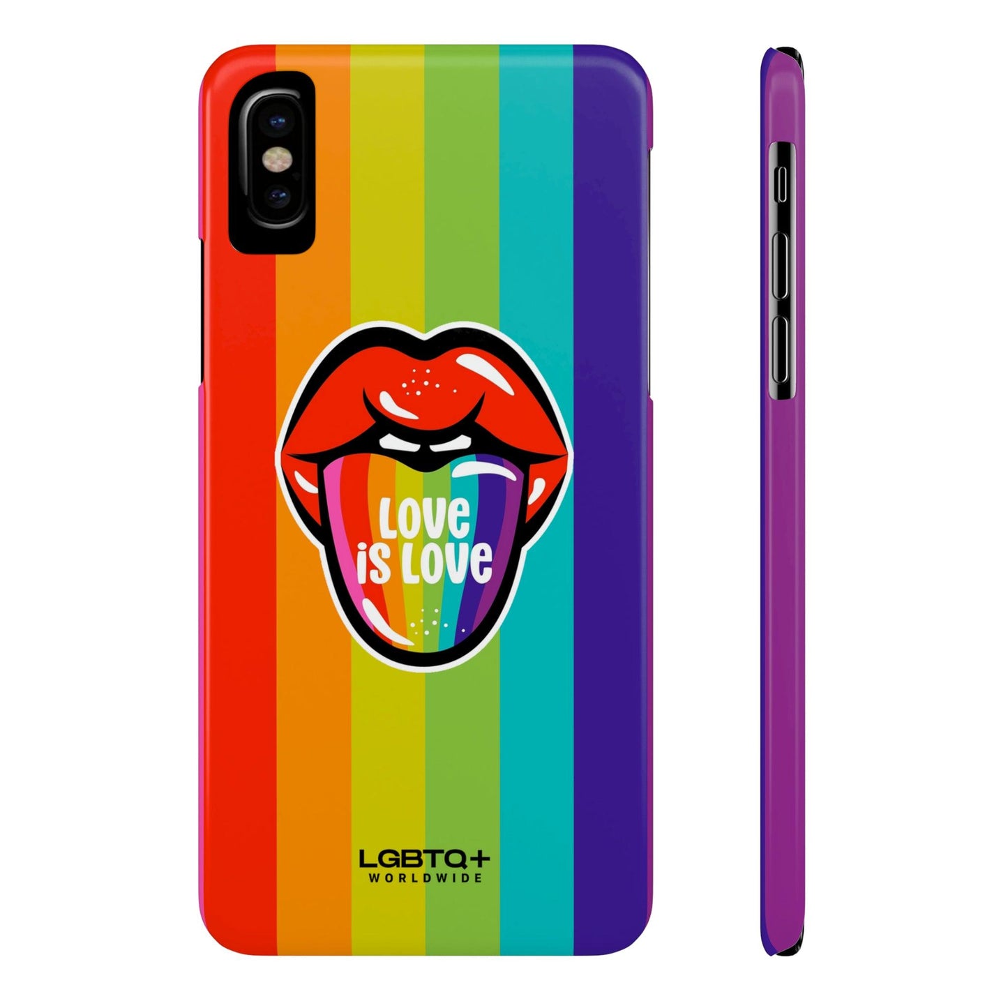 LGBTQWorldwide - ,,LIEBE" Handyhülle Accessories, Back-to-School, card, Glossy, iPhone, iPhone Cases, Phone accessory, Phone Cases, Samsung Cases, Slim lgbtq Bekleidung Accessoires unisex Zubehör