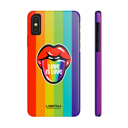 LGBTQWorldwide - ,,LIEBE" Handyhülle Accessories, Back-to-School, card, Glossy, iPhone, iPhone Cases, Phone accessory, Phone Cases, Samsung Cases, Slim lgbtq Bekleidung Accessoires unisex Zubehör