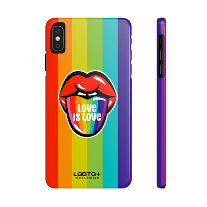 LGBTQWorldwide - ,,LIEBE" Handyhülle Accessories, Back-to-School, card, Glossy, iPhone, iPhone Cases, Phone accessory, Phone Cases, Samsung Cases, Slim lgbtq Bekleidung Accessoires unisex Zubehör