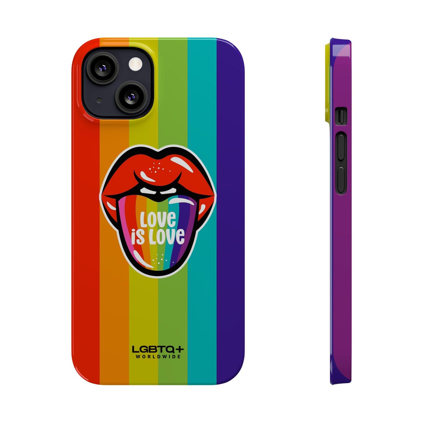 LGBTQWorldwide - ,,LIEBE" Handyhülle Accessories, Back-to-School, card, Glossy, iPhone, iPhone Cases, Phone accessory, Phone Cases, Samsung Cases, Slim lgbtq Bekleidung Accessoires unisex Zubehör