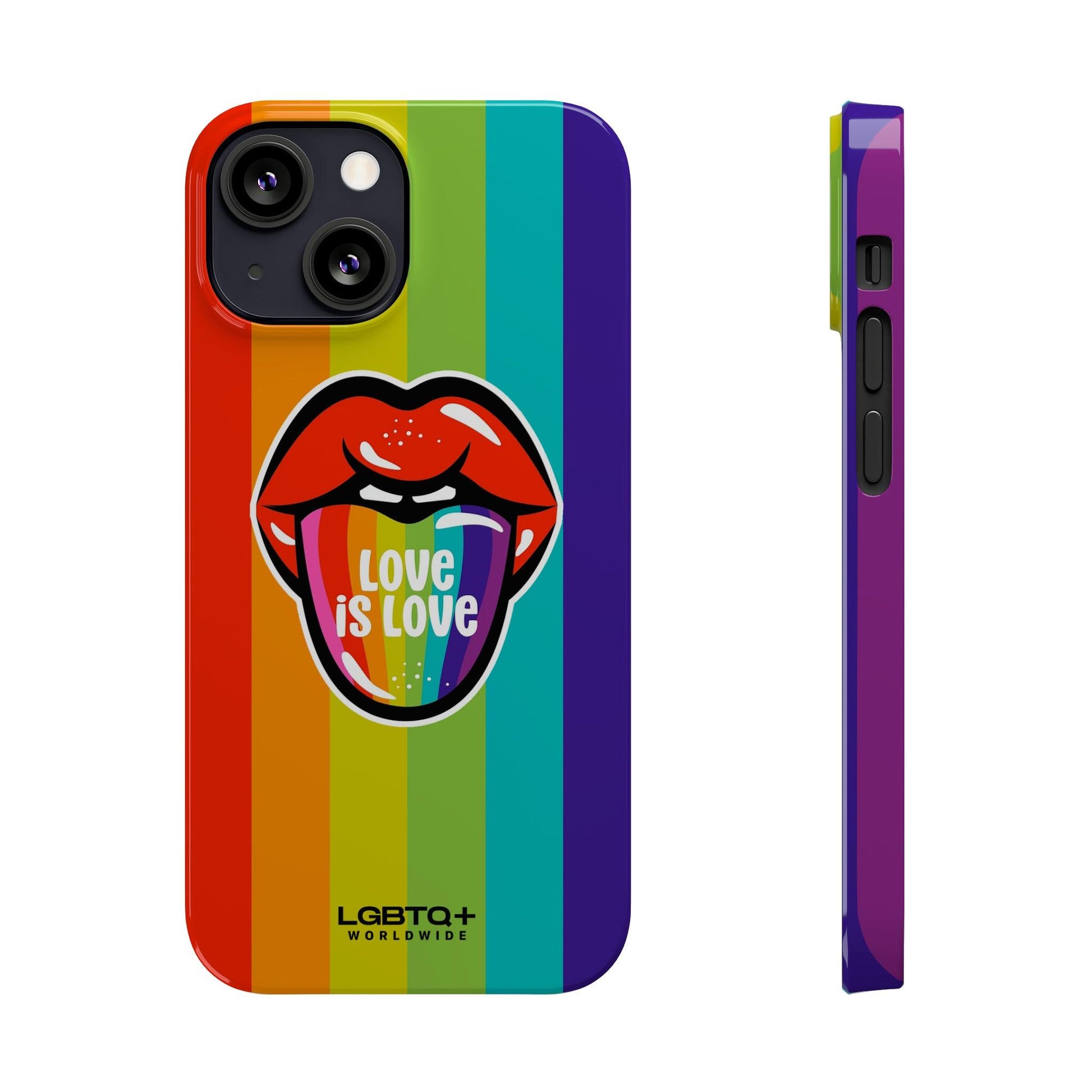 LGBTQWorldwide - ,,LIEBE" Handyhülle Accessories, Back-to-School, card, Glossy, iPhone, iPhone Cases, Phone accessory, Phone Cases, Samsung Cases, Slim lgbtq Bekleidung Accessoires unisex Zubehör