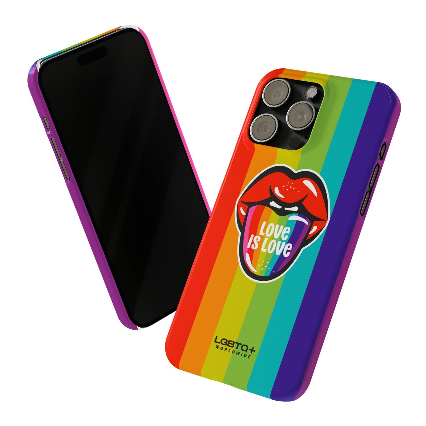 LGBTQWorldwide - ,,LIEBE" Handyhülle Accessories, Back-to-School, card, Glossy, iPhone, iPhone Cases, Phone accessory, Phone Cases, Samsung Cases, Slim lgbtq Bekleidung Accessoires unisex Zubehör