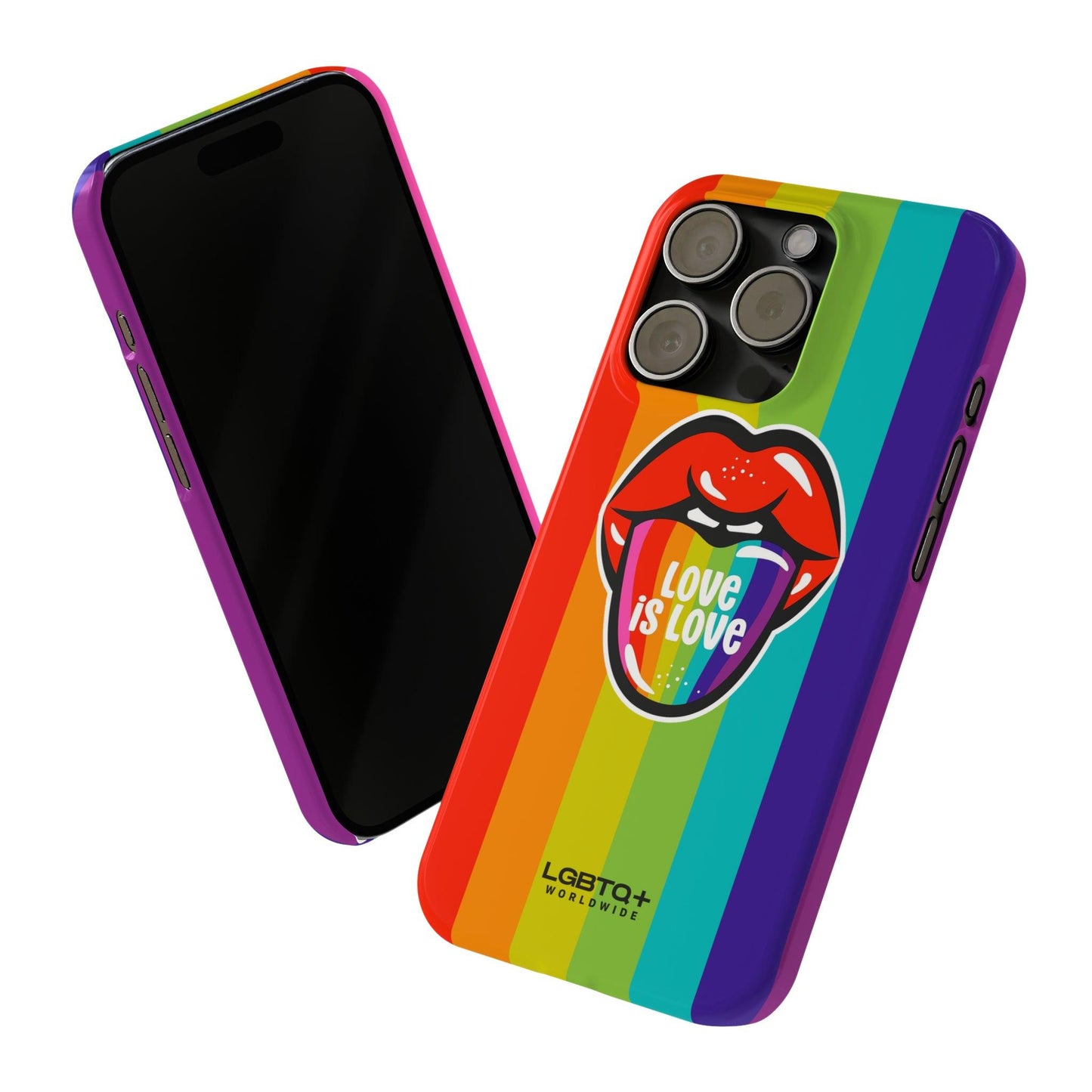 LGBTQWorldwide - ,,LIEBE" Handyhülle Accessories, Back-to-School, card, Glossy, iPhone, iPhone Cases, Phone accessory, Phone Cases, Samsung Cases, Slim lgbtq Bekleidung Accessoires unisex Zubehör