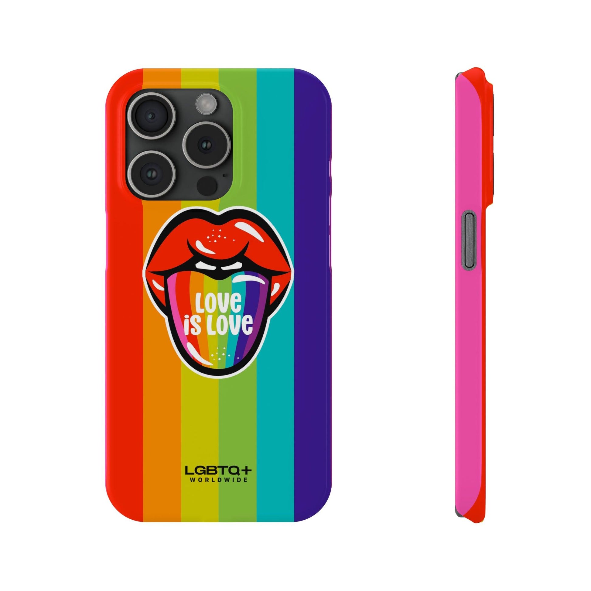 LGBTQWorldwide - ,,LIEBE" Handyhülle Accessories, Back-to-School, card, Glossy, iPhone, iPhone Cases, Phone accessory, Phone Cases, Samsung Cases, Slim lgbtq Bekleidung Accessoires unisex Zubehör