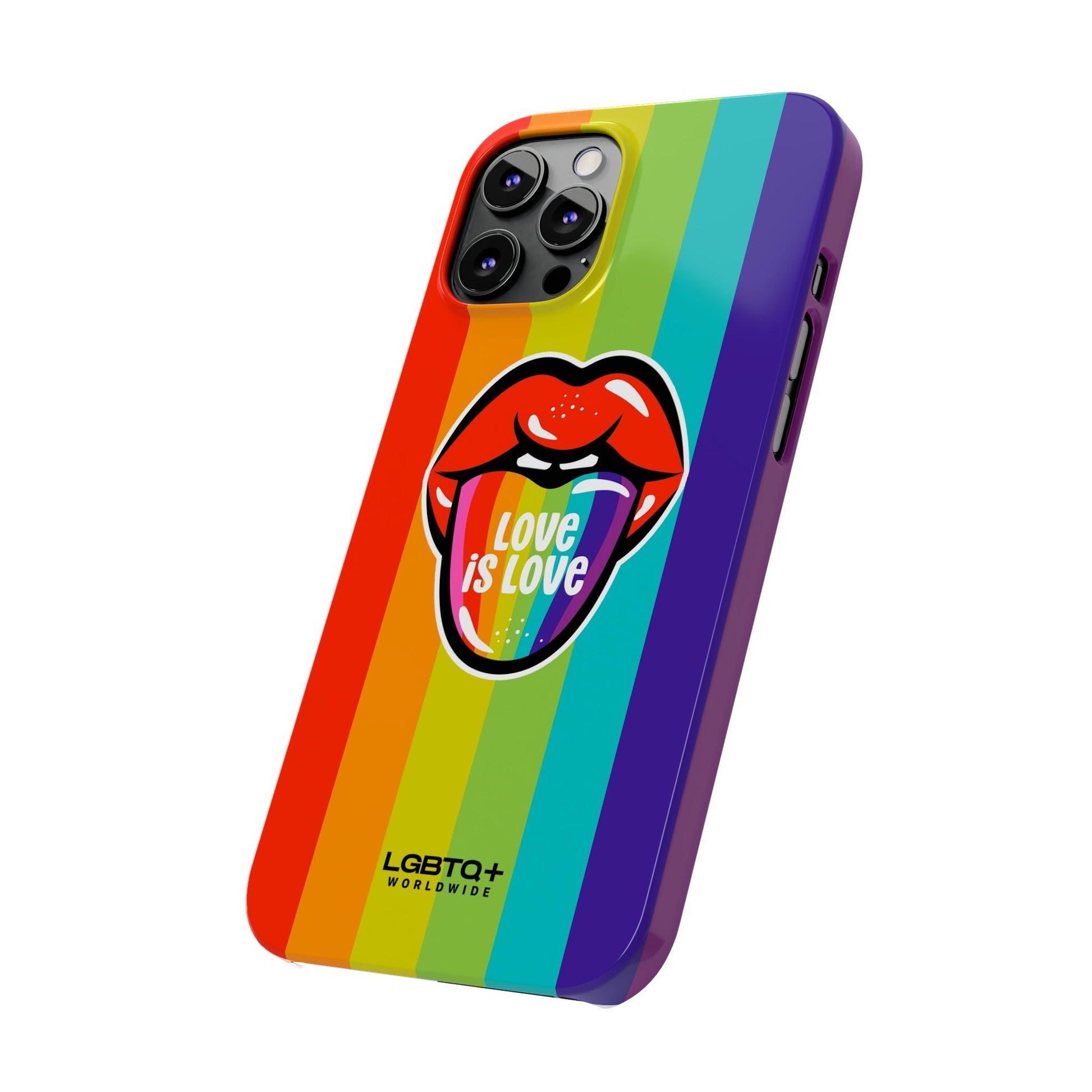 LGBTQWorldwide - ,,LIEBE" Handyhülle Accessories, Back-to-School, card, Glossy, iPhone, iPhone Cases, Phone accessory, Phone Cases, Samsung Cases, Slim lgbtq Bekleidung Accessoires unisex Zubehör