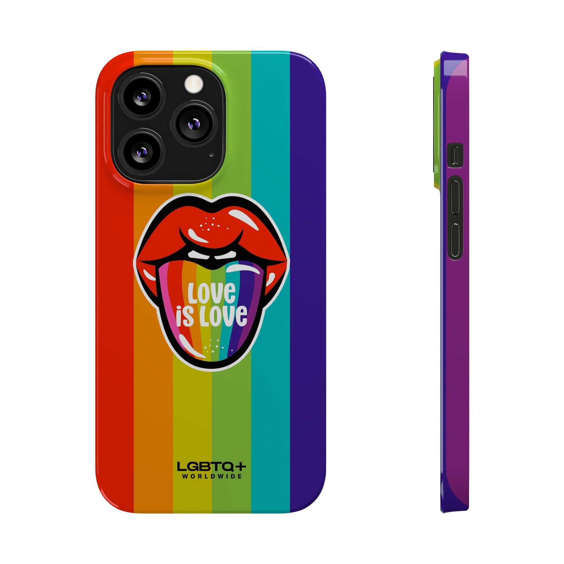 LGBTQWorldwide - ,,LIEBE" Handyhülle Accessories, Back-to-School, card, Glossy, iPhone, iPhone Cases, Phone accessory, Phone Cases, Samsung Cases, Slim lgbtq Bekleidung Accessoires unisex Zubehör