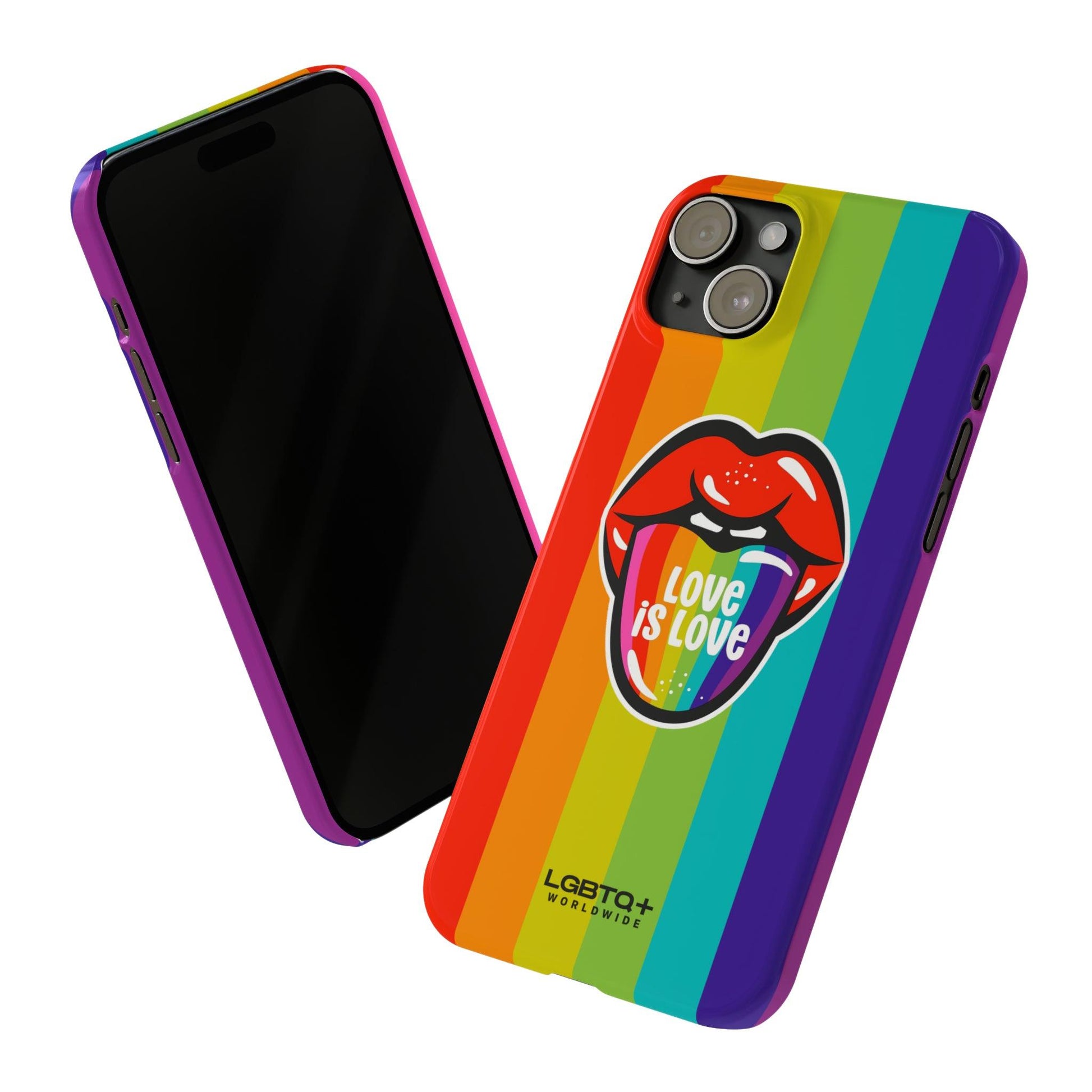 LGBTQWorldwide - ,,LIEBE" Handyhülle Accessories, Back-to-School, card, Glossy, iPhone, iPhone Cases, Phone accessory, Phone Cases, Samsung Cases, Slim lgbtq Bekleidung Accessoires unisex Zubehör