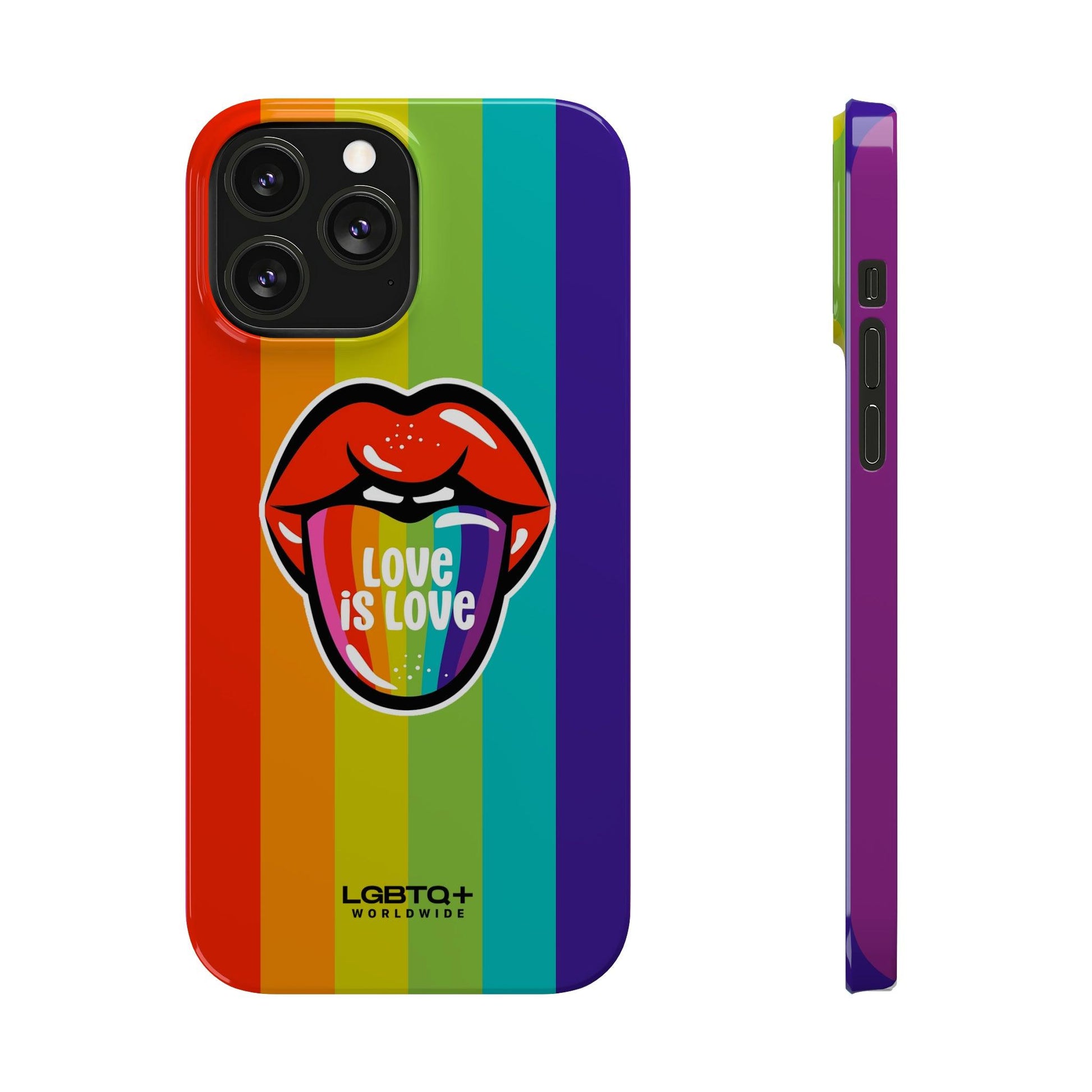 LGBTQWorldwide - ,,LIEBE" Handyhülle Accessories, Back-to-School, card, Glossy, iPhone, iPhone Cases, Phone accessory, Phone Cases, Samsung Cases, Slim lgbtq Bekleidung Accessoires unisex Zubehör