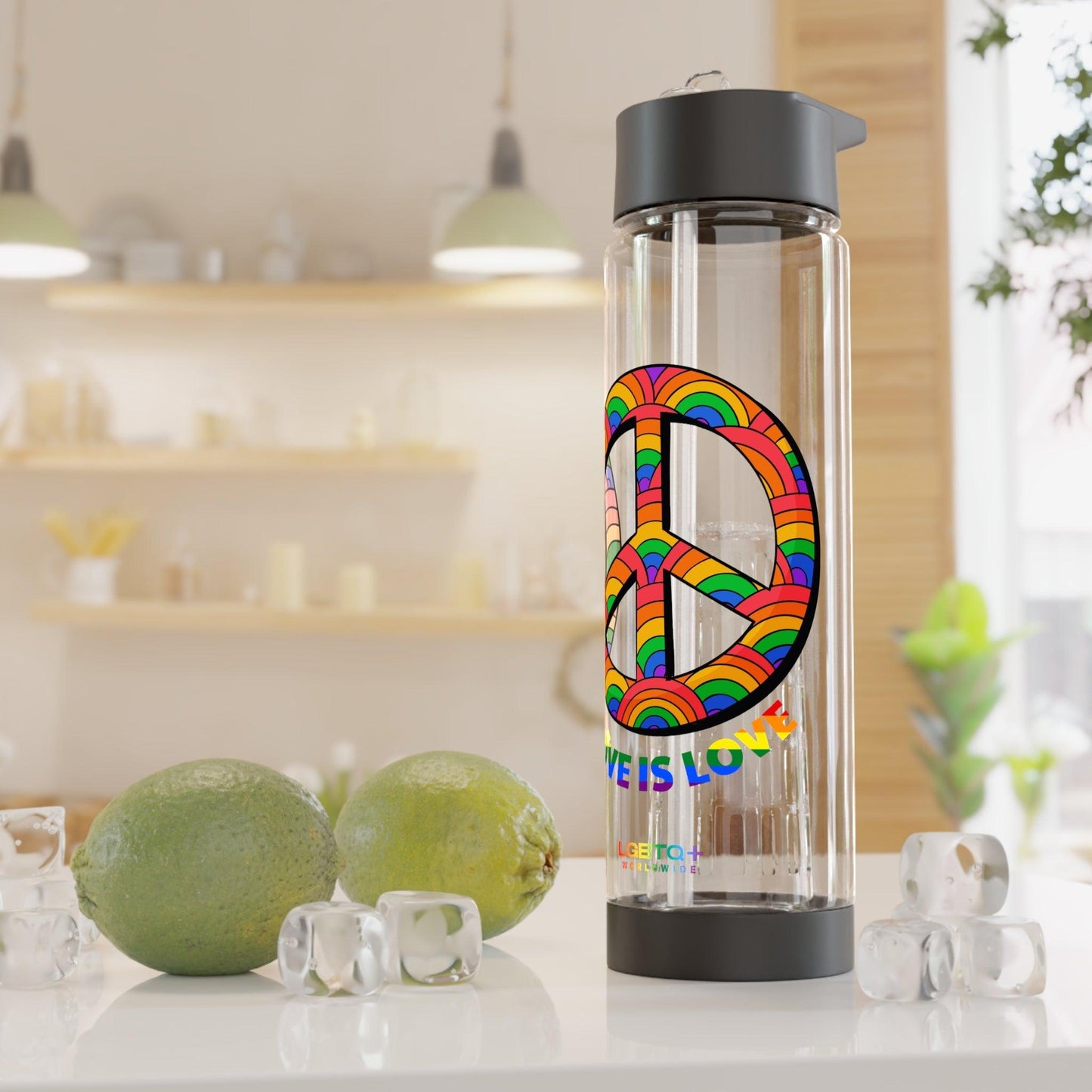 LGBTQWorldwide - ,,LIEBE IST LIEBE" Bottles, Bottles & Tumblers, home, Home & Living, Travel, Tumblers lgbtq Bekleidung Accessoires unisex Zubehör