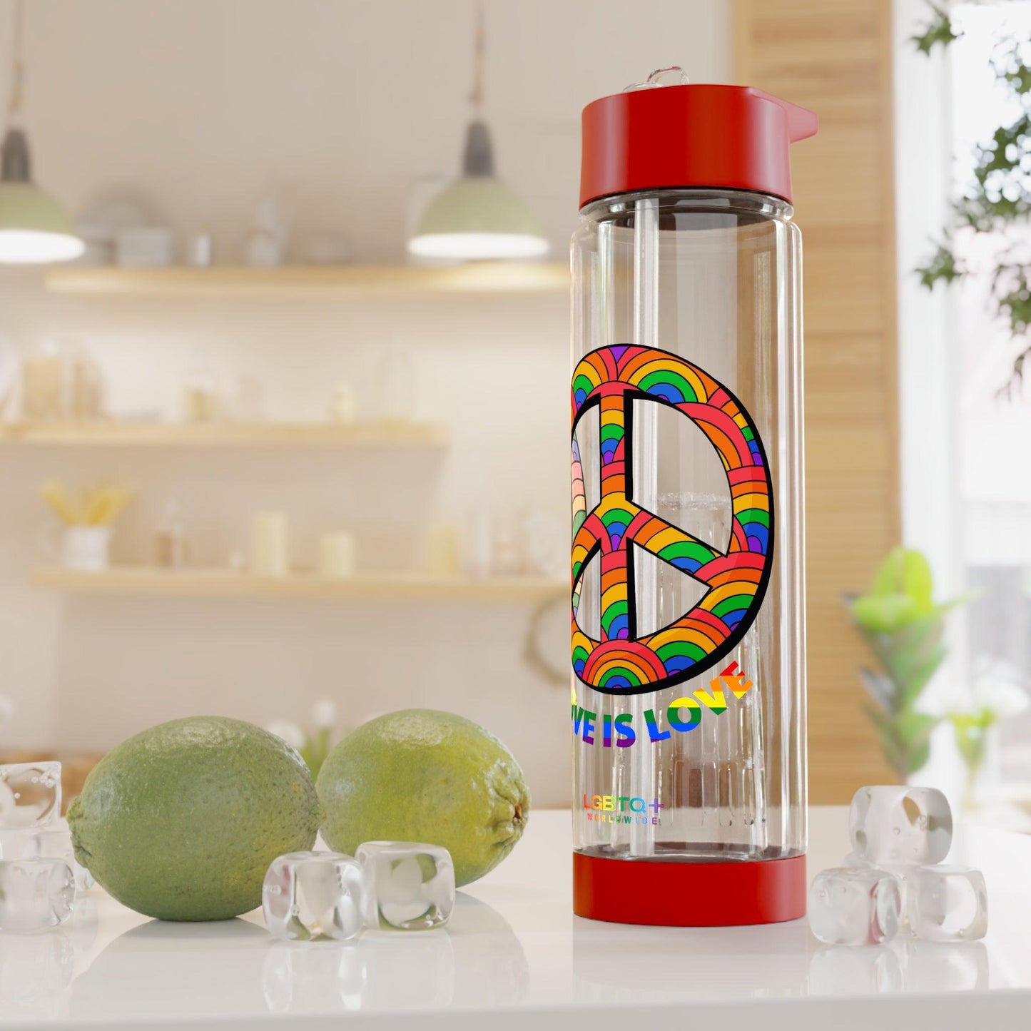 LGBTQWorldwide - ,,LIEBE IST LIEBE" Bottles, Bottles & Tumblers, home, Home & Living, Travel, Tumblers lgbtq Bekleidung Accessoires unisex Zubehör