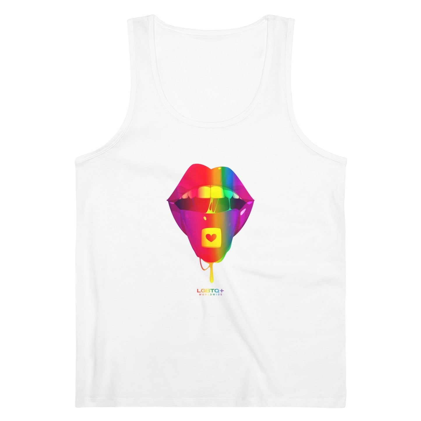 LGBTQWorldwide - ,,LIEBES PILLE'' DTG, Eco-friendly, Men's Clothing, Neck Labels, Organic, Recycled, Slim fit, Sustainable, Tank Tops, Tanke, Vegan lgbtq Bekleidung Accessoires unisex Zubehör