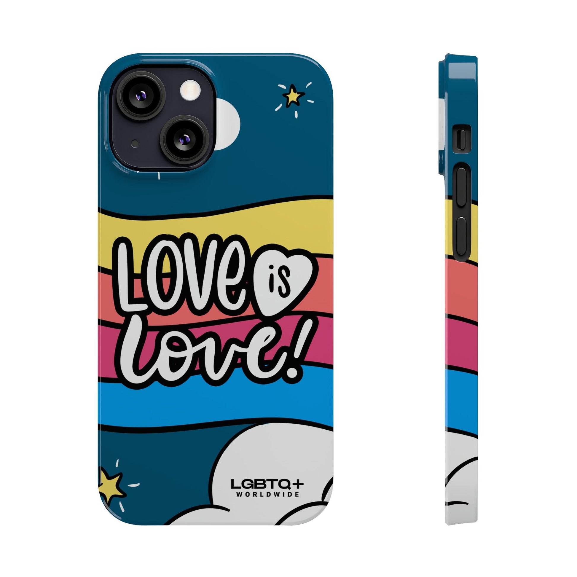 LGBTQWorldwide - ,,LIEBES WOLKE" Handyhülle Accessories, Back-to-School, card, Glossy, iPhone, iPhone Cases, Phone accessory, Phone Cases, Samsung Cases, Slim lgbtq Bekleidung Accessoires unisex Zubehör