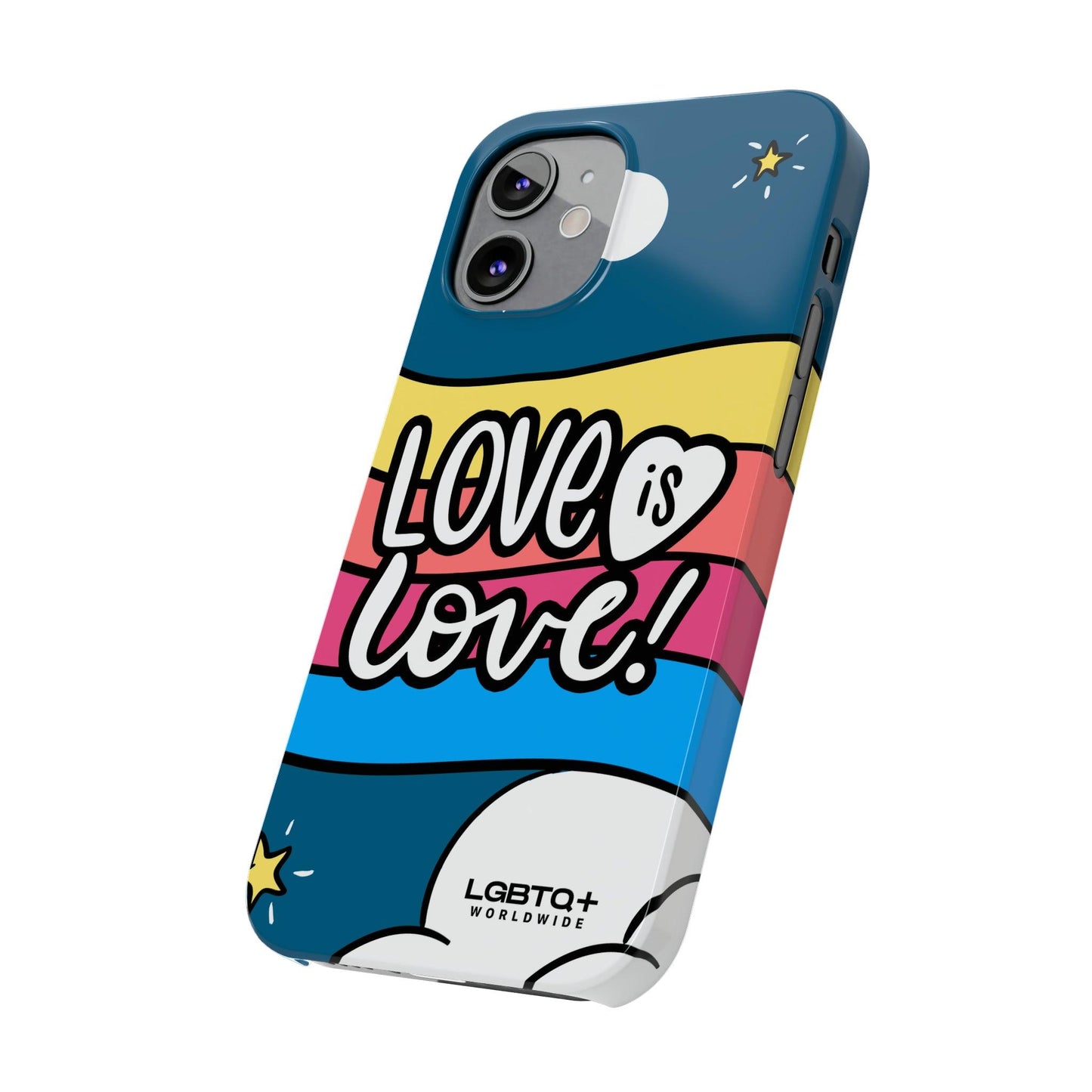 LGBTQWorldwide - ,,LIEBES WOLKE" Handyhülle Accessories, Back-to-School, card, Glossy, iPhone, iPhone Cases, Phone accessory, Phone Cases, Samsung Cases, Slim lgbtq Bekleidung Accessoires unisex Zubehör