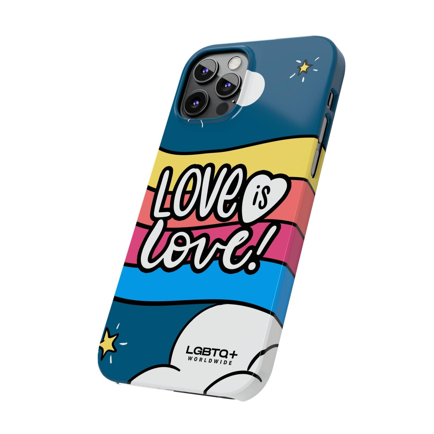 LGBTQWorldwide - ,,LIEBES WOLKE" Handyhülle Accessories, Back-to-School, card, Glossy, iPhone, iPhone Cases, Phone accessory, Phone Cases, Samsung Cases, Slim lgbtq Bekleidung Accessoires unisex Zubehör